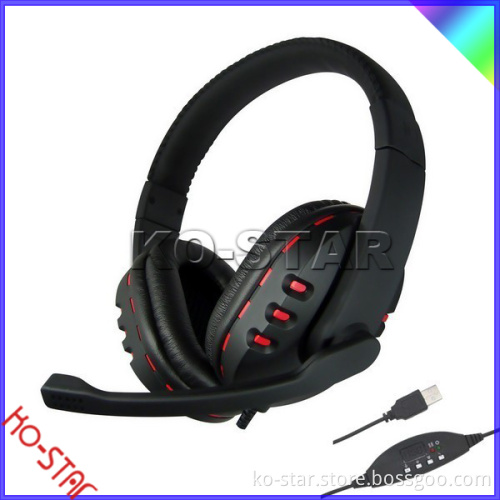 headphone / hifi stereo USB headphones / stereo headphone with mic / multimedia usb gaming headphone